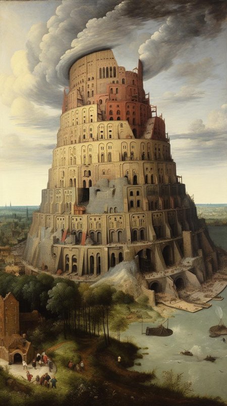 Картина вавилонская башня питер брейгель