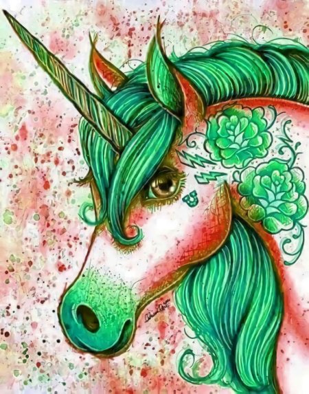 Картина единорог