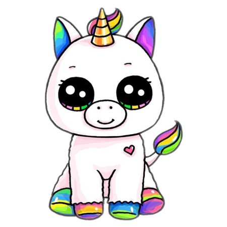 Милые рисунки для срисовки единорог