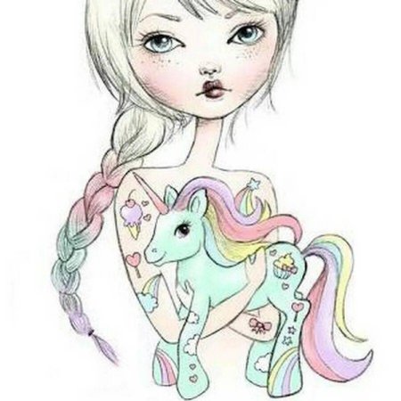 Милые рисунки для срисовки лёгкие и красивые девочек