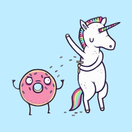 Смешной единорог