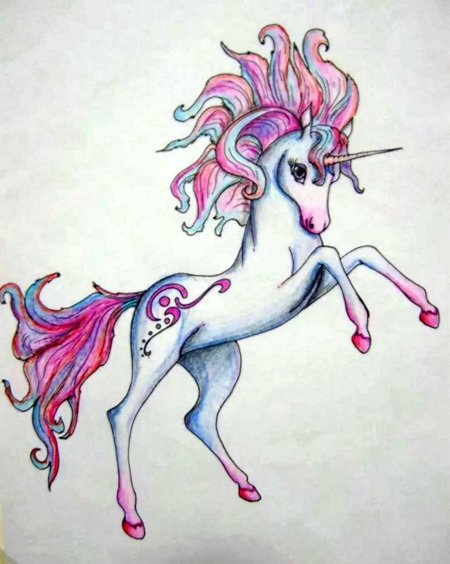 Рисунки единорога для срисовки