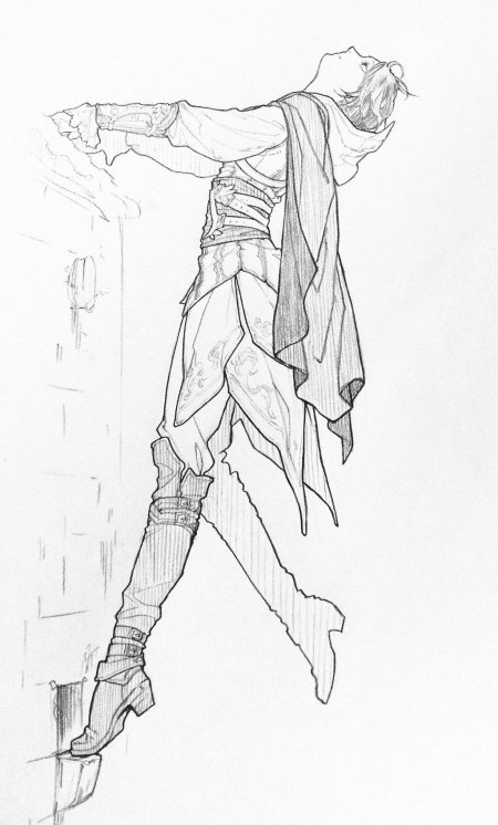 Ассасин набросок