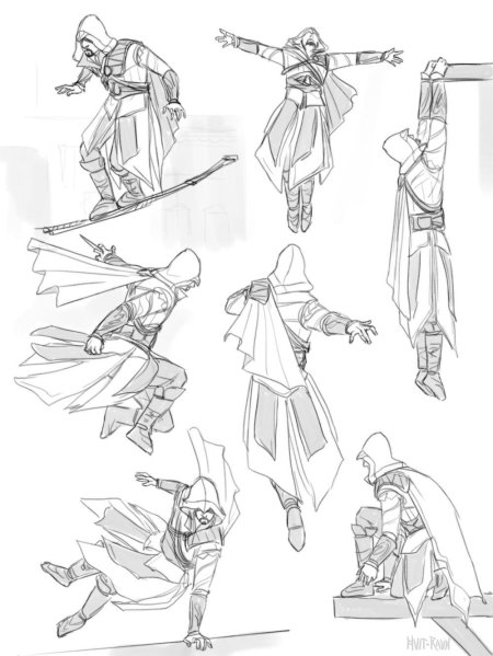 Ассасин раскраска