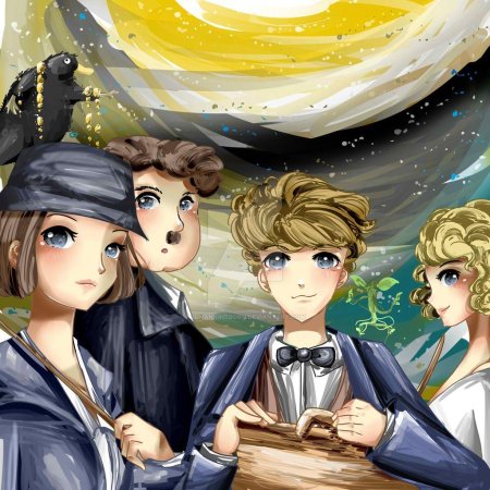 Ньют скамандер арт