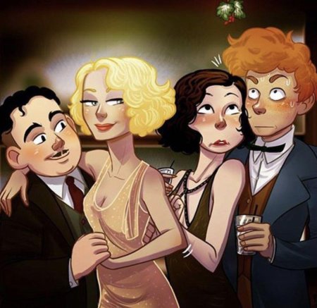 Ньют саламандер и тина гольдштейн арт