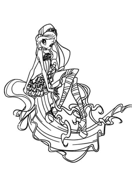 Раскраски винкс гармоникс