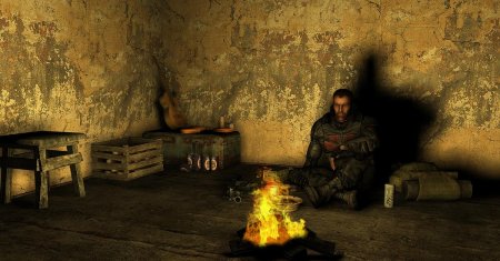 Сталкер монолитовцы у костра