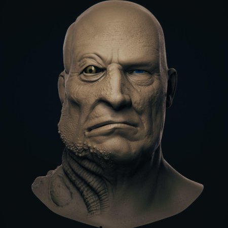 Скульпт головы zbrush