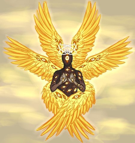 Ангел серафим шестикрылый многоглазый