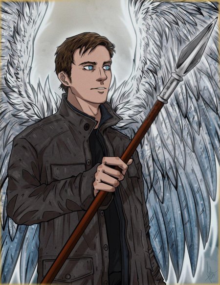 Кастиэль ангел сверхъестественное арт