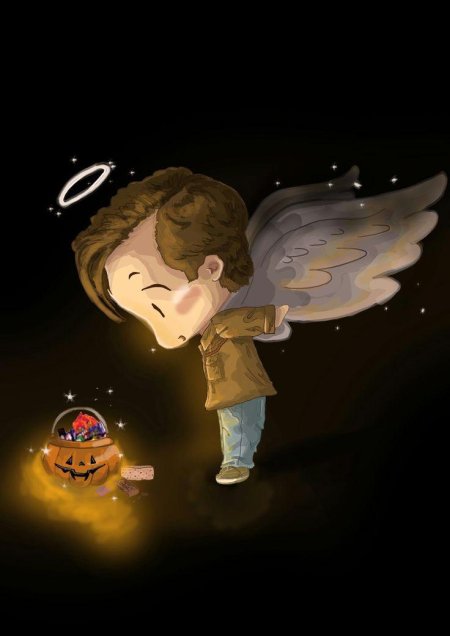 Сверхъестественное кастиэль чиби