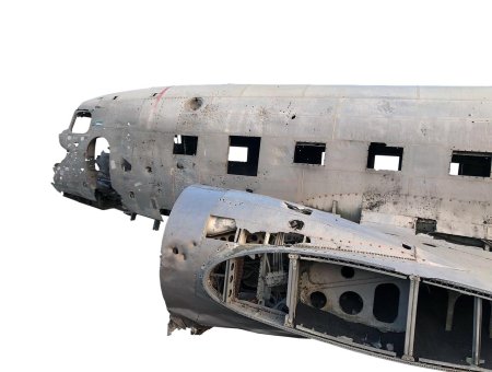 Разбитый самолет фотошоп