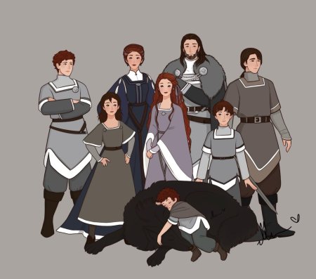 Арья старк и робб