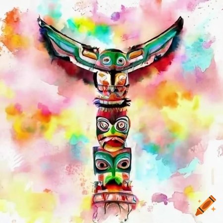 Тотемные столбы индейцев северной америки