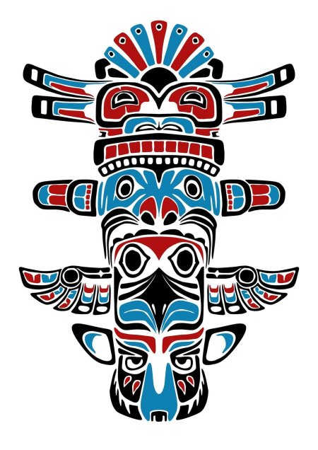 Хайда тотем тату