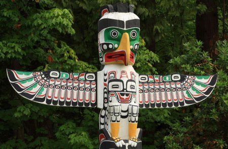 Тотем канадских индейцев