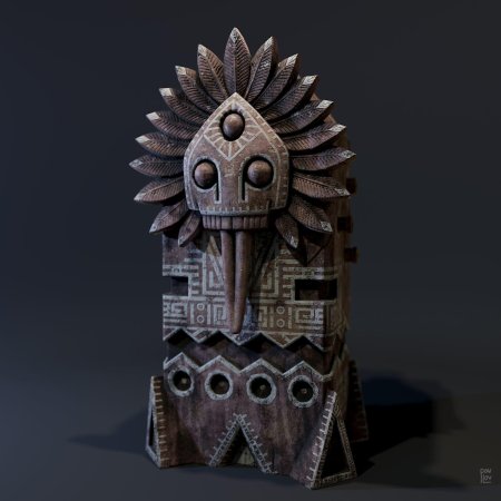 Тотем ацтеки концепт арт