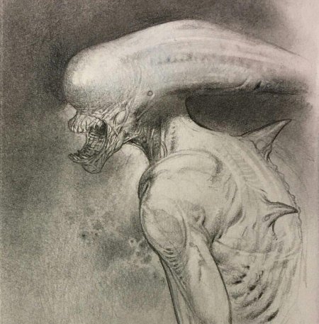 Чужой ксеноморф скетч