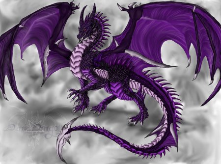 Фиолетовый дракон близард