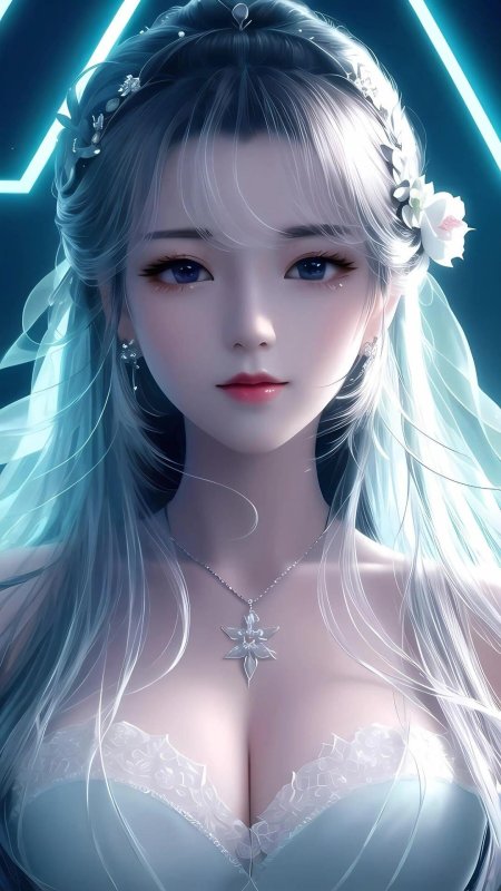 Красивая аниме девушка