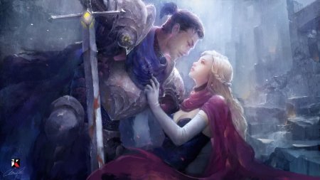 Рыцарь защищает принцессу