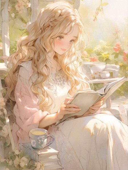 Милая аниме девушка