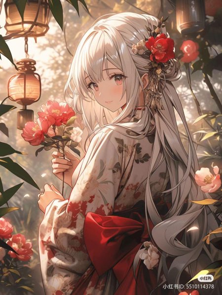 Красивая девушка аниме