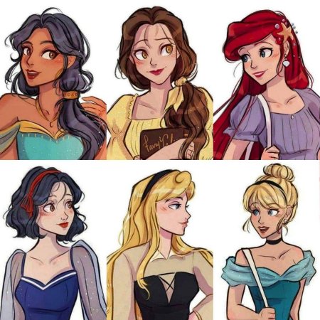 Современные принцессы диснея