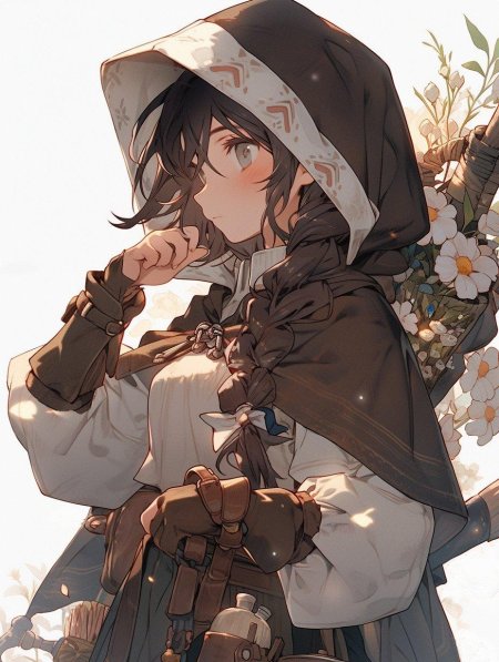 Аниме девушка средневековье