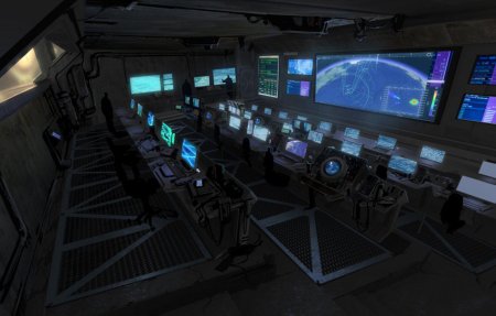 Sci fi зал управления