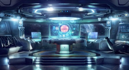 Капитанский мостик космического корабля