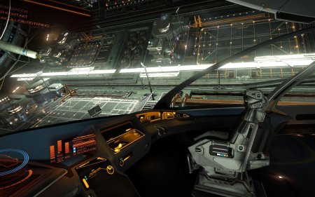 Кабина космического корабля изнутри