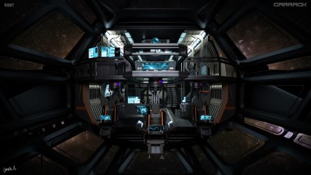 Кабина космического корабля изнутри