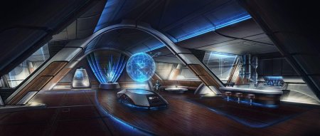 Футуризм интерьер космического корабля