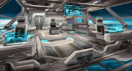 Sci fi кабина космического корабля