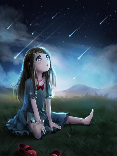 Девочка сидит арт