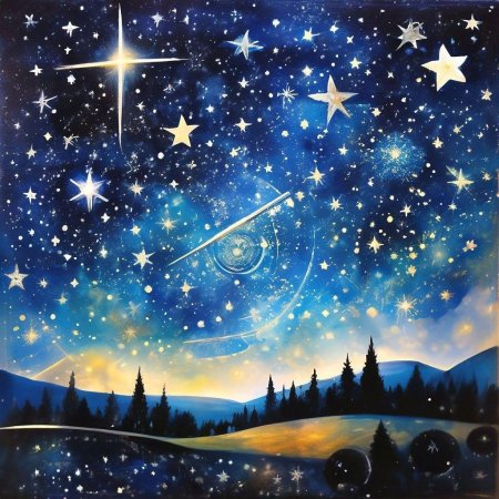 Звездное небо рисунки