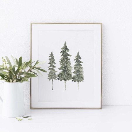 Принт сосна