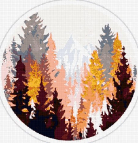 Лес абстракция