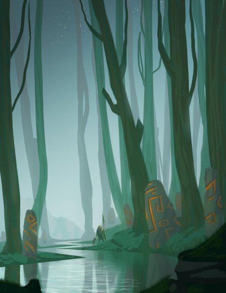 Стилизация леса