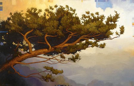 Сосны живопись