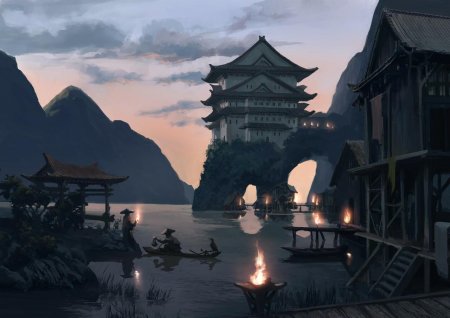 Япония деревня самураев