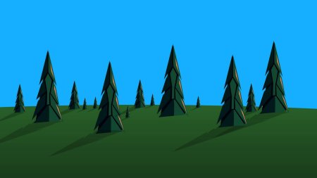 3d деревья low poly