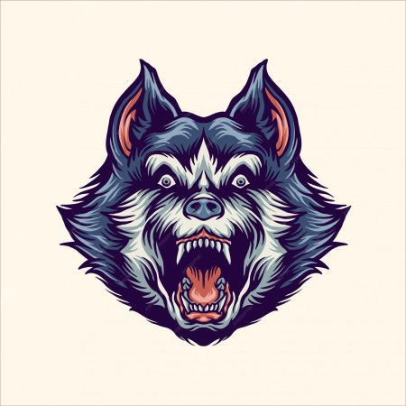 Волк голова