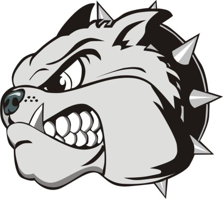 Злая собака рисунок