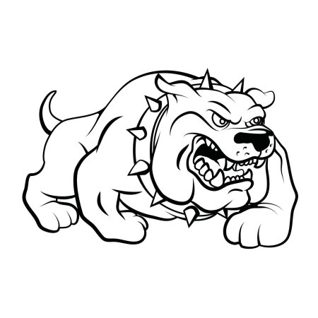 Рисунок злая собака