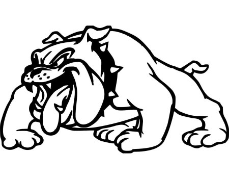 Клеим наклейку бульдог на авто