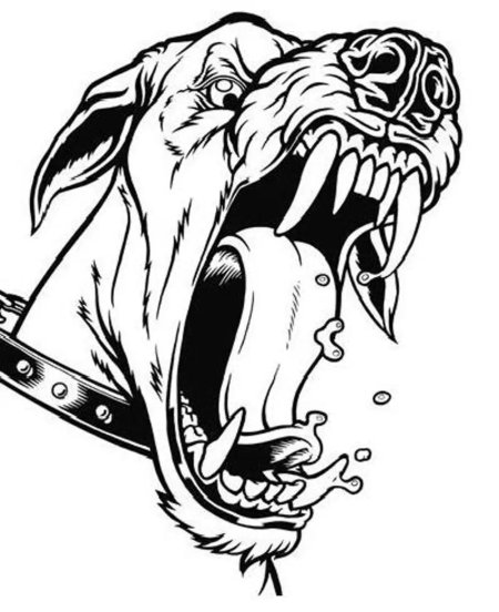 Тату собака эскизы