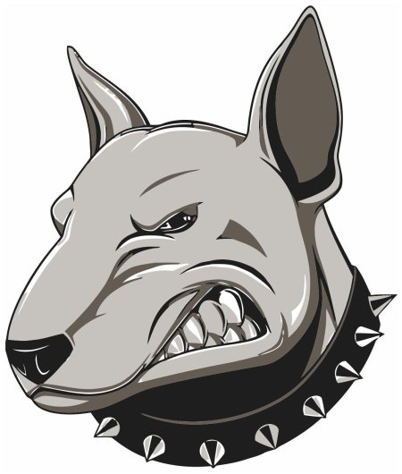 Бультерьер злая собака